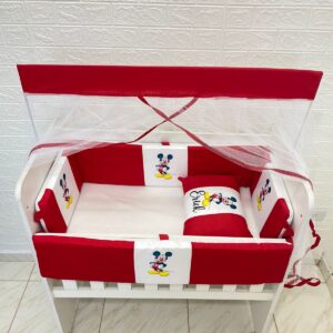 Kit protetor de Mini Berço Mickey