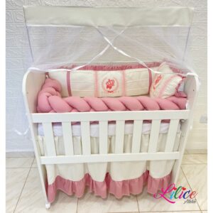 Kit protetor de mini berço LUXO Princesa