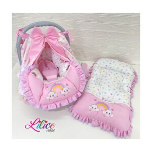 Kit Capa para bebê conf + tenda + Colchonete para Carrinho Luxo