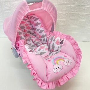 Capa Para Bebê Conforto Nuvem Arco Íris